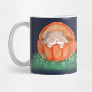 Bailey inside a pumpkin _ Halloween Bunniesmee Mug